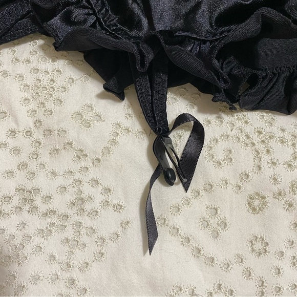 VICTORIA’S Secret mesh cutout black satin bustier size M - Picture 6 of 14